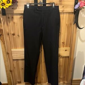 Ralph Lauren Women's Wool Navy Straight Leg Pants 30W X 32L